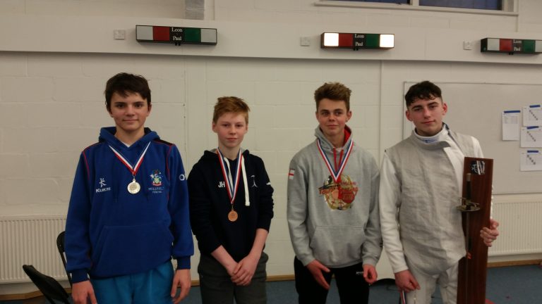 U16 Mens Foil: Bronze Medallist Ollie Goodenough